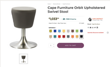 Load image into Gallery viewer, Used &quot;Orbit Swivel Stool&quot;
